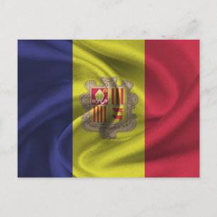 Cartão Postal Andorra Flag