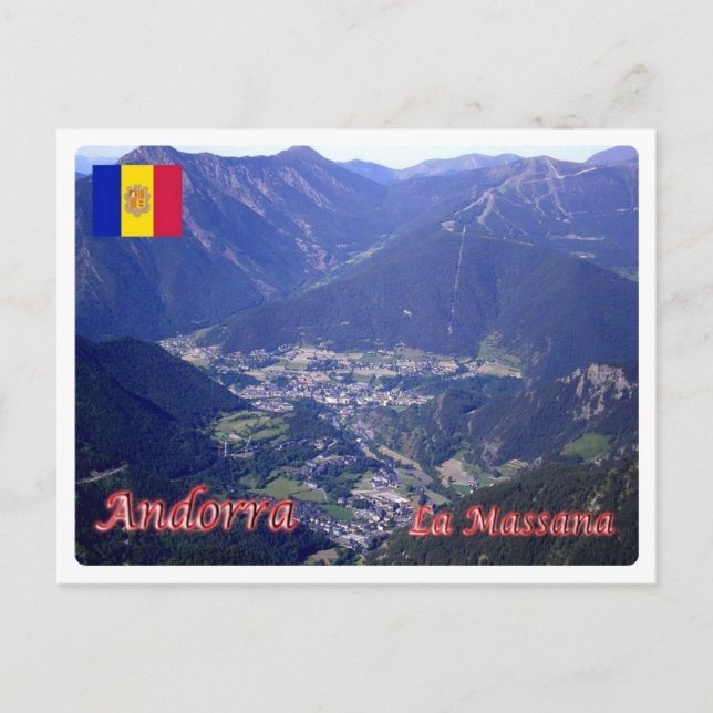 Cartão Postal Andorra - La Massana - (Frente)
