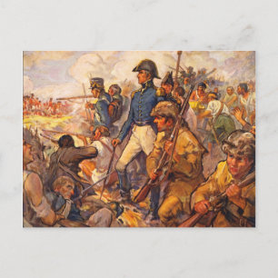 Cartão Postal Andrew Jackson Durante a Batalha de Nova Orleans