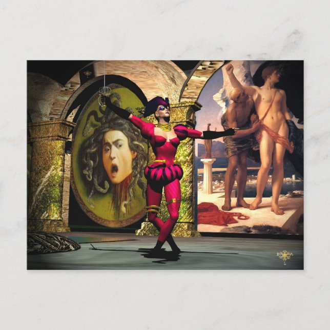 Cartão Postal ANDROID BALÉ, Ficção científica (Frente)