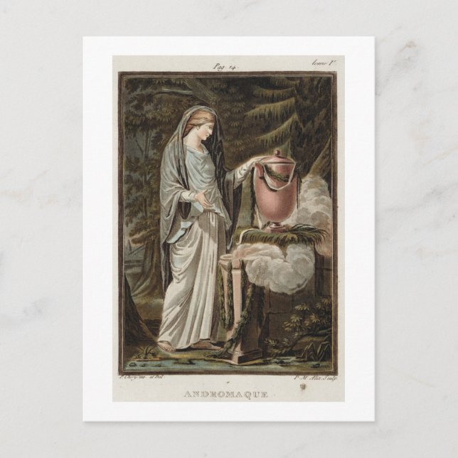 Cartão Postal Andromache, fantasia de "Andromache" por Jean Raci (Frente)