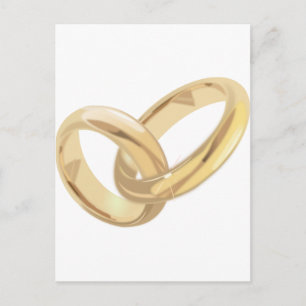 Cartão Postal Anéis de casamento