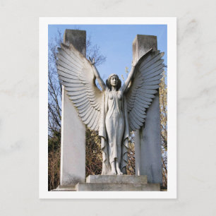 Cartão Postal Anéis de propagação do anjo do cemitério