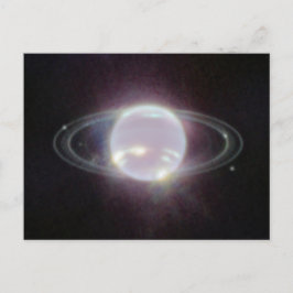 Cartão Postal Anéis JWST do Planeta Netuno