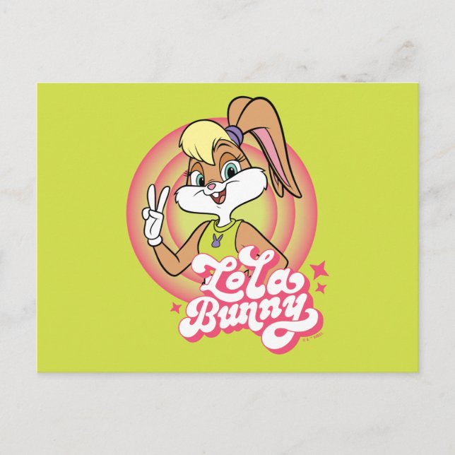 Cartão Postal Anéis Lola Retro LOONEY TUNES™ (Frente)