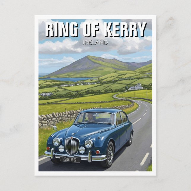 Cartão Postal Anel de Kerry Ireland Viagem (Frente)