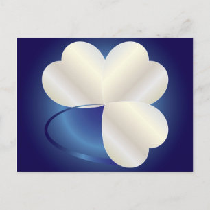 Cartão Postal Anel de três corações