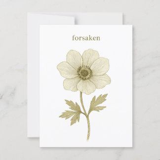 Cartão Postal Anemone - Forsaken