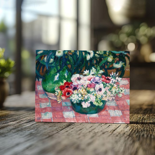 Cartão Postal Anémones | Theo van Rysselberghe (Criador carregado)