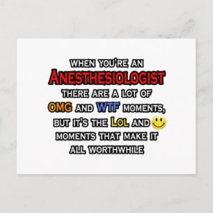 Cartão Postal Anestesiologista... OMG WTF LOL