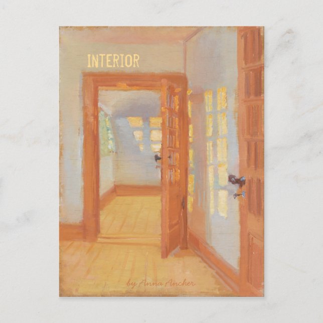Cartão Postal Anexo C0052 da Anna Ancher Interior Brøndum (Frente)