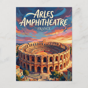 Cartão Postal Anfiteatro de Arles França