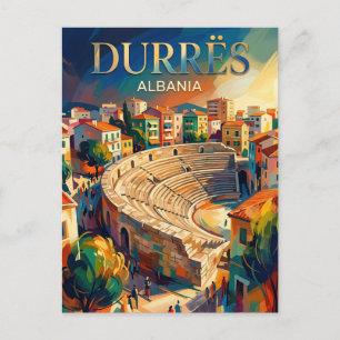 Cartão Postal Anfiteatro de Durrës Albânia