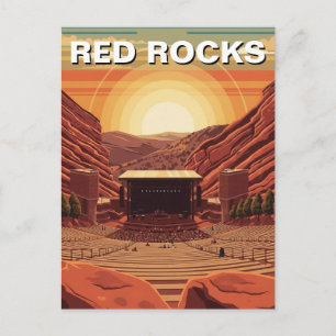 Cartão Postal Anfiteatro Red Rocks Colorado