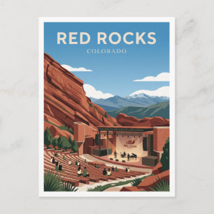 Cartão Postal Anfiteatro Red Rocks Denver Colorado