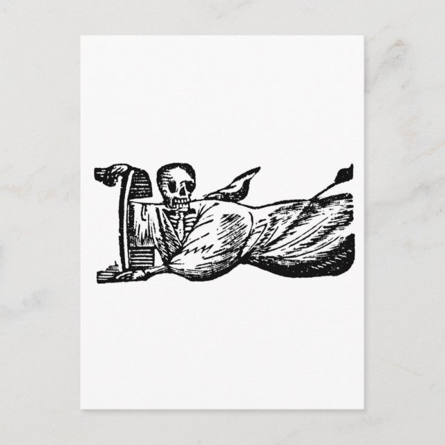 Cartão Postal "Angel Calavera" por volta do final da década de 1 (Frente)