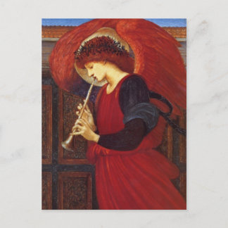 Cartão Postal Angel com trompete, Burne-Jones Fine Art