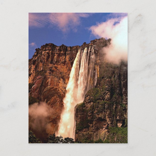 Cartão Postal Angel Falls em Auyan Tepui, Venezuela (Frente)