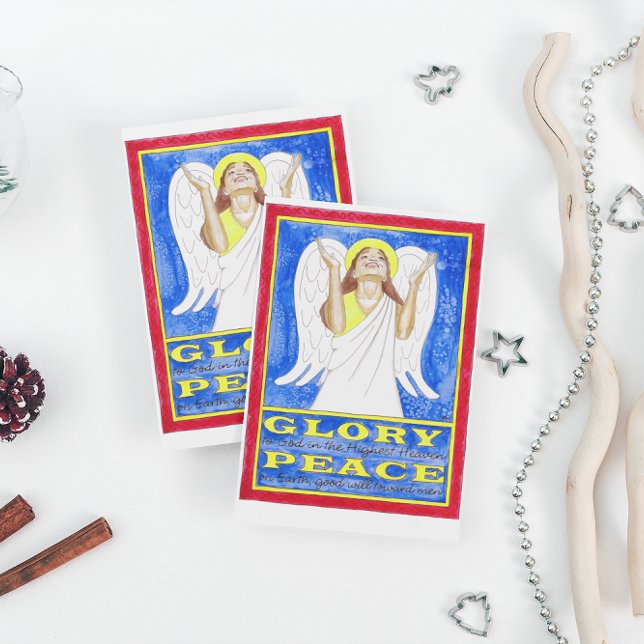 Cartão Postal Angel Glory para Deus Cartão-postal Inspirativo (Criador carregado)