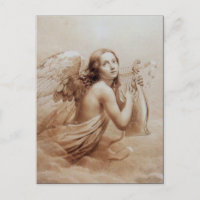 ANGEL JOGANDO LYRA SOBRE AS NUVENS