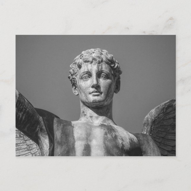 Cartão Postal Angel, Memorial da Guerra Nacional do País de Gale (Frente)