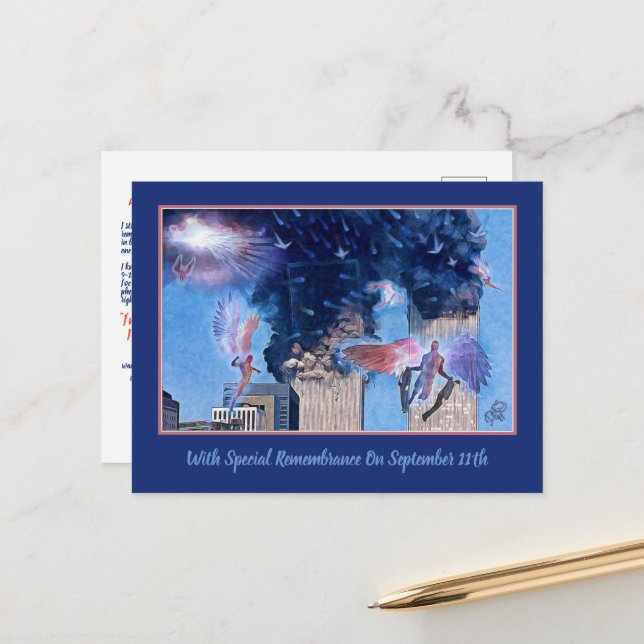 Cartão Postal Angel- Quando O Bough Quebra O Cartão-Postal (Frente/Verso In Situ)