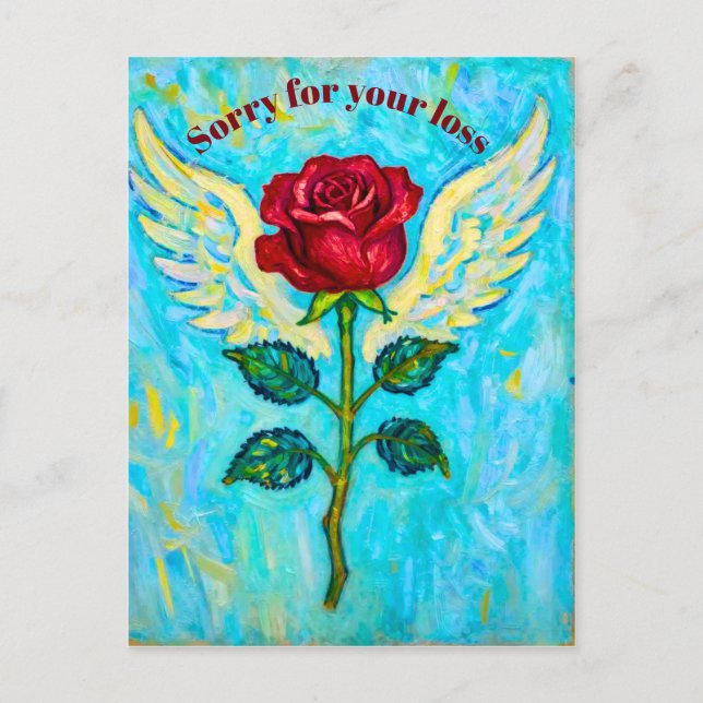 Cartão Postal Angel Rose simpatia  (Frente)