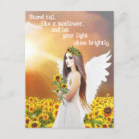 Angel Sunflower Stand Tall Cote Bela Arte