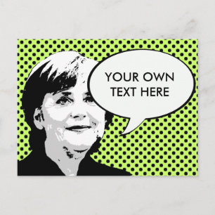 Cartão Postal Angela Merkel