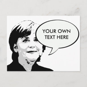 Cartão Postal Angela Merkel