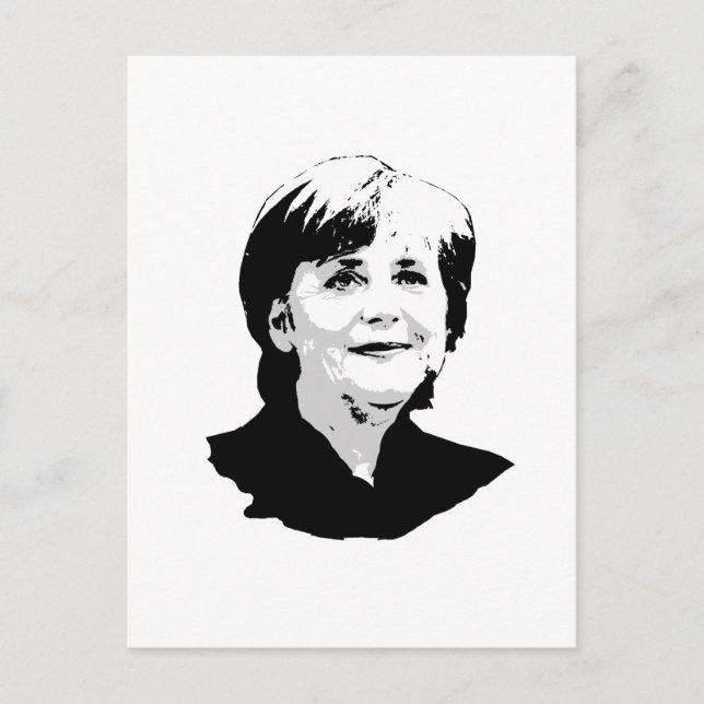 Cartão Postal Angela Merkel (Frente)