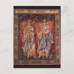Cartão Postal Angeli Laudantes por Sir Edward Coley Burne Jones