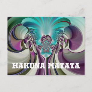 Cartão Postal Angelic Hakuna Matata Oferece produto HeartCustom