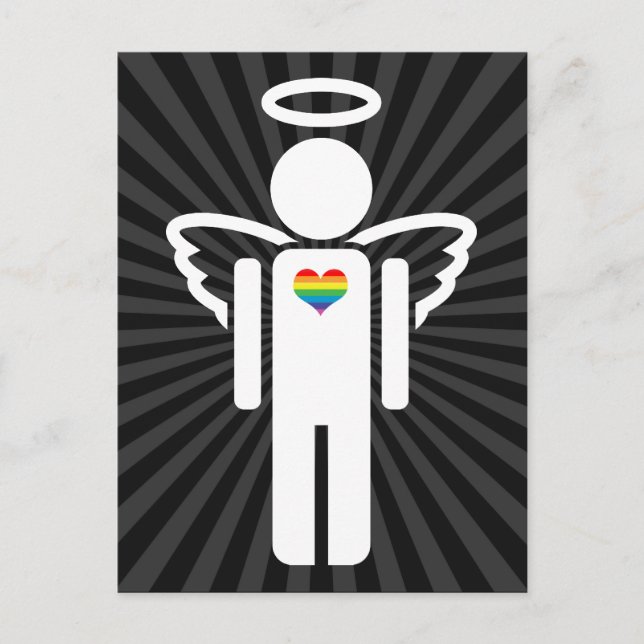 Cartão Postal angélico. (Frente)