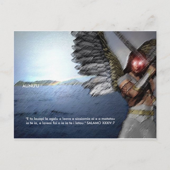 Cartão Postal Angels Protect Aunu'u (Frente)