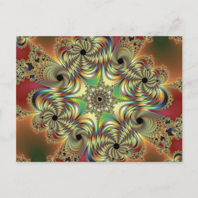 Cartão Postal Angelus Fractal (Frente)