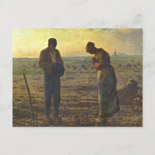 Cartão Postal Angelus Jean Francois Millet