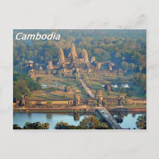 Cartão Postal -Angkor-WAT-Angie. (Frente)