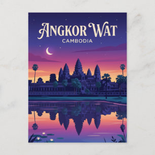 Cartão Postal Angkor Wat Camboja