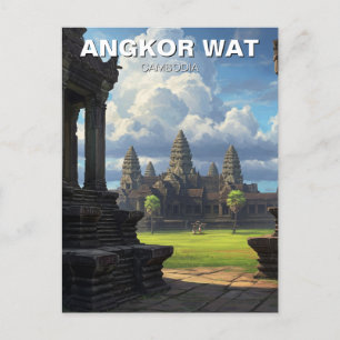 Cartão Postal Angkor Wat Camboja