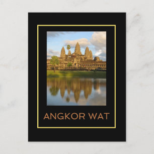 Cartão Postal Angkor Wat Temple Cambodja Foto Viagem