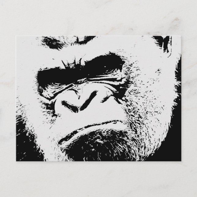 Cartão Postal Angry Gorilla (Frente)