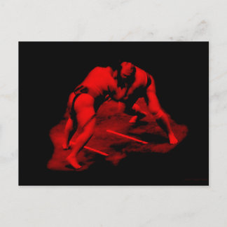 Cartão Postal "Angry Sumo" - Cartão-postal
