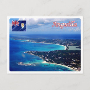 Cartão Postal Anguila - Parte Ocidental -