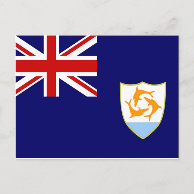 Cartão Postal Anguilla Flag (Frente)