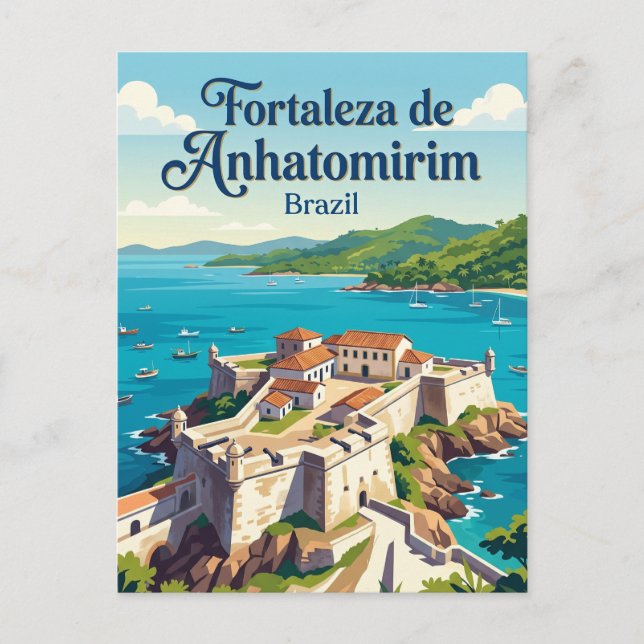Cartão Postal Anhatomirim Brasil (Frente)