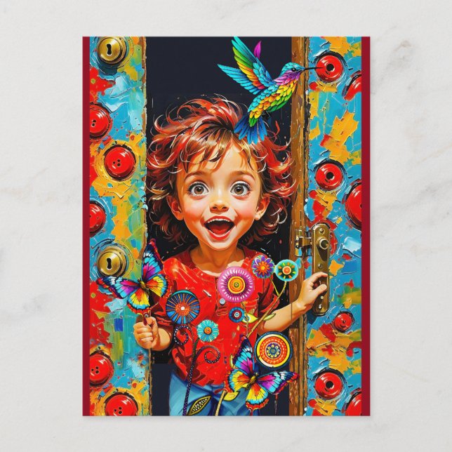 Cartão Postal Animado Por Cumprir Um Novo Dia (Frente)