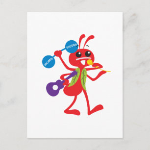 Cartão Postal Animais ABC Adam Ant