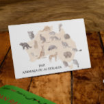 Cartão Postal Animais Aquarelas da Austrália<br><div class="desc">Este design pode ser personalizado escolhendo a opção Editar Design. Você também pode transferir para outros itens. Entre em contato comigo em colorflowcreations@gmail.com ou use a opção de bate-papo no topo da página se você quiser ter este design em outro produto ou precisar de assistência. Veja mais designs ou siga-me...</div>