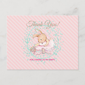 Cartão Postal Animais balés AquaBallet Animal Aqua Obrigado